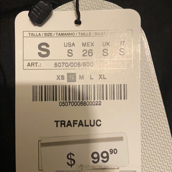 NWT Zara black vegan leather jacket Size Small - Picture 3 of 3